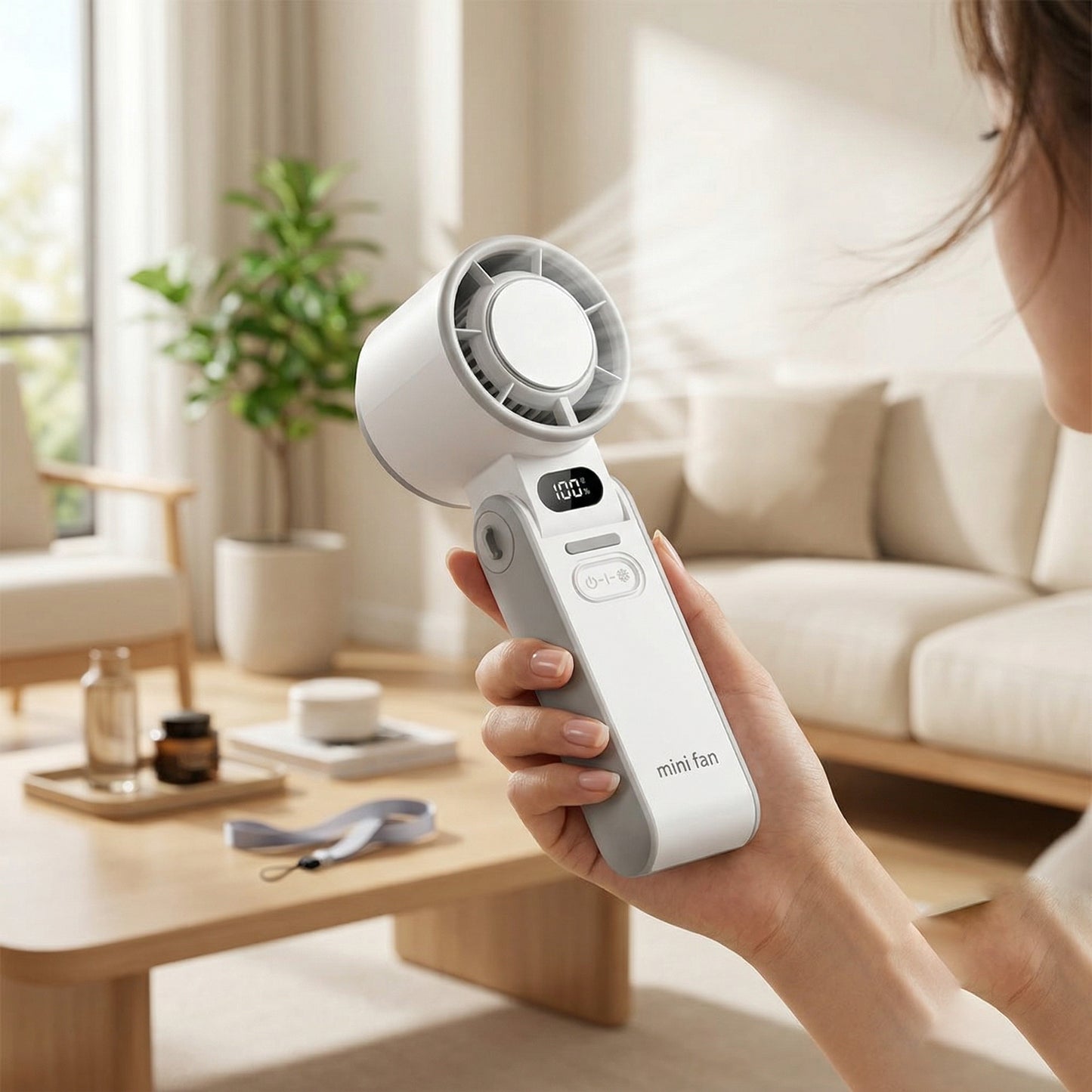 Mini ventilateur portable rechargeable sans fil